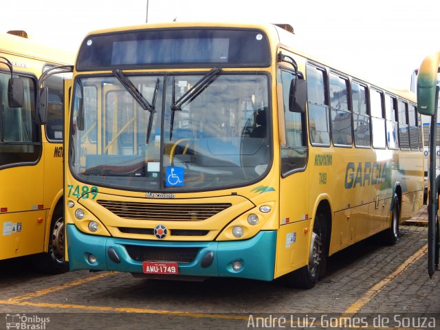 Viação Garcia 7489 na cidade de Londrina, Paraná, Brasil, por André Luiz Gomes de Souza. Número da foto: #3251397.