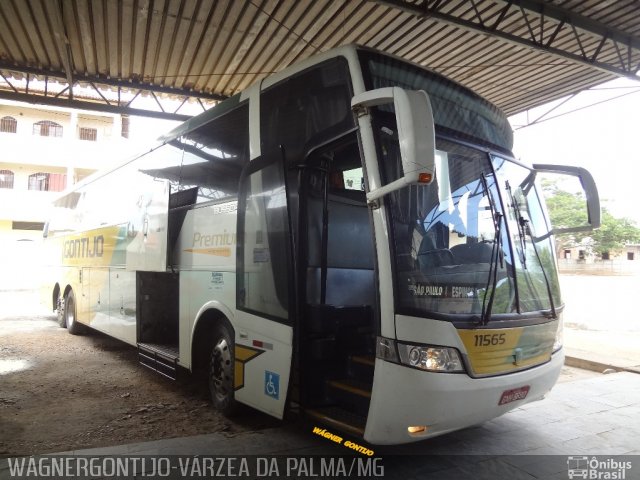 Empresa Gontijo de Transportes 11565 na cidade de Várzea da Palma, Minas Gerais, Brasil, por Wágner  Gontijo. ID da foto: 3249967.