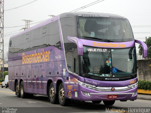Bosembecker 7007 na cidade de São Paulo, São Paulo, Brasil, por Matheus Henrique. Número da foto: #3250176.