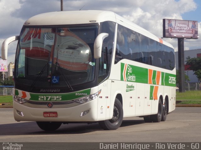 Cia. São Geraldo de Viação 21735 na cidade de Goiânia, Goiás, Brasil, por Daniel Henrique. Número da foto: #3251362.