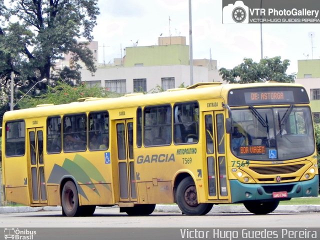 Viação Garcia 7569 na cidade de Maringá, Paraná, Brasil, por Victor Hugo Guedes Pereira. Número da foto: #3250725.