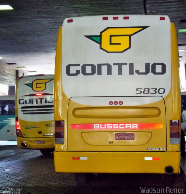 Empresa Gontijo de Transportes 5830 na cidade de Belo Horizonte, Minas Gerais, Brasil, por Wadson Rener. ID da foto: 3250179.