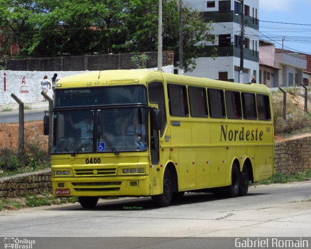 Viação Nordeste 0400 na cidade de Natal, Rio Grande do Norte, Brasil, por Gabriel Torres. Número da foto: #3186608.