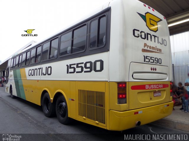 Empresa Gontijo de Transportes 15590 na cidade de Belo Horizonte, Minas Gerais, Brasil, por Maurício Nascimento. ID da foto: 3185659.