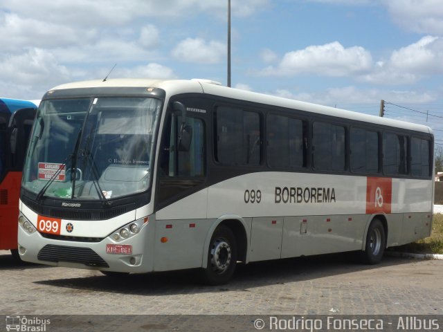 Borborema Imperial Transportes 099 na cidade de Caruaru, Pernambuco, Brasil, por Rodrigo Fonseca. ID da foto: 3184759.