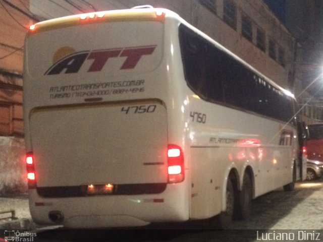 ATT - Atlântico Transportes e Turismo 4750 na cidade de Salvador, Bahia, Brasil, por Luciano Diniz. Número da foto: #3185650.