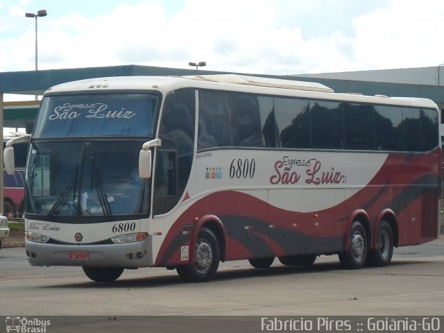 Expresso São Luiz 6800 na cidade de Goiânia, Goiás, Brasil, por Fabrício  Francisco Pires. Número da foto: #3184958.