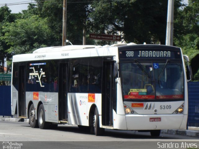 Metra - Sistema Metropolitano de Transporte 5309 na cidade de São Paulo, São Paulo, Brasil, por Sandro Alves. ID da foto: 3184456.