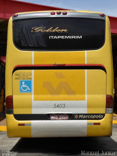 Viação Itapemirim 5403 na cidade de Queluz, São Paulo, Brasil, por Manoel Junior. Número da foto: #3185017.