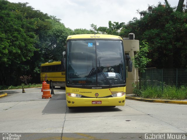 Viação Itapemirim 5533 na cidade de São Paulo, São Paulo, Brasil, por Gabriel Moura. Número da foto: #3186687.
