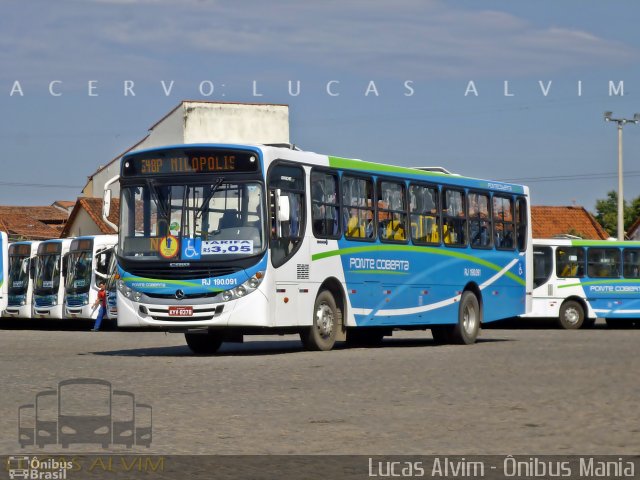 Viação Ponte Coberta RJ 190.091 na cidade de Mesquita, Rio de Janeiro, Brasil, por Lucas Alvim. Número da foto: #3186563.