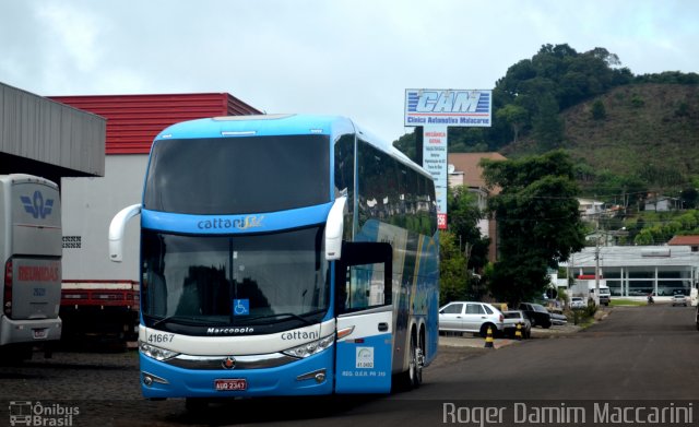 Cattani Sul Transportes e Turismo 41667 na cidade de Francisco Beltrão, Paraná, Brasil, por Roger Damim Maccarini. Número da foto: #3186131.