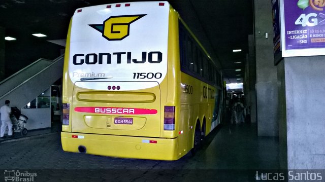 Empresa Gontijo de Transportes 11500 na cidade de Belo Horizonte, Minas Gerais, Brasil, por Lucas Santos. Número da foto: #3184316.