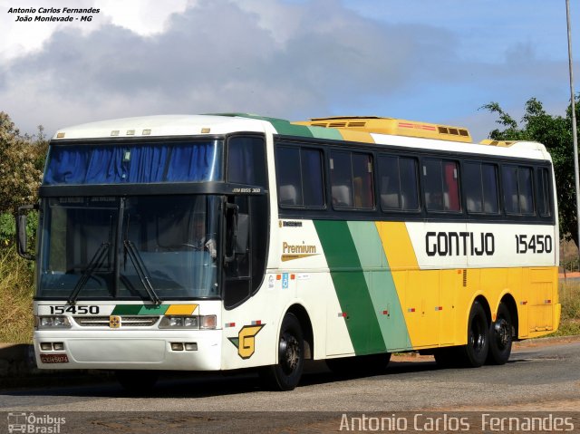 Empresa Gontijo de Transportes 15450 na cidade de João Monlevade, Minas Gerais, Brasil, por Antonio Carlos Fernandes. ID da foto: 3185419.