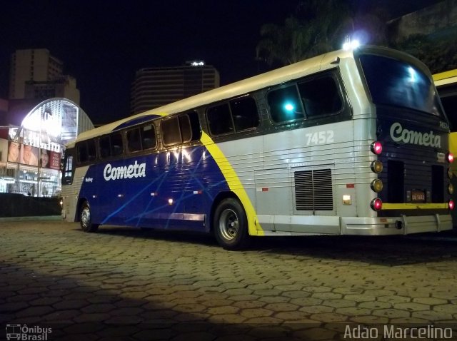 Viação Cometa 7452 na cidade de Belo Horizonte, Minas Gerais, Brasil, por Adão Raimundo Marcelino. Número da foto: #3186069.
