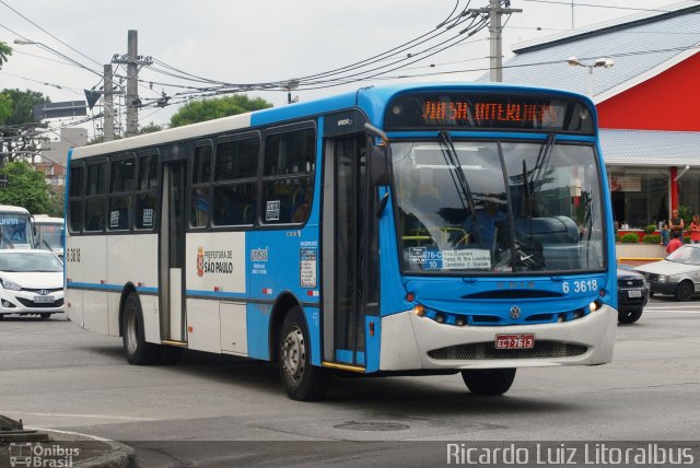 Viação Paratodos > São Jorge > Metropolitana São Paulo > Mobibrasil 6 3618 na cidade de São Paulo, São Paulo, Brasil, por Ricardo Luiz. Número da foto: #3184238.