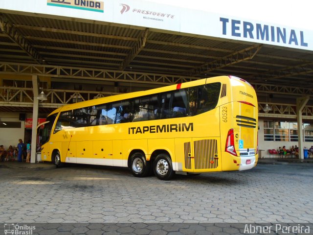 Viação Itapemirim 60523 na cidade de Ipatinga, Minas Gerais, Brasil, por Abner Pereira. ID da foto: 3188170.