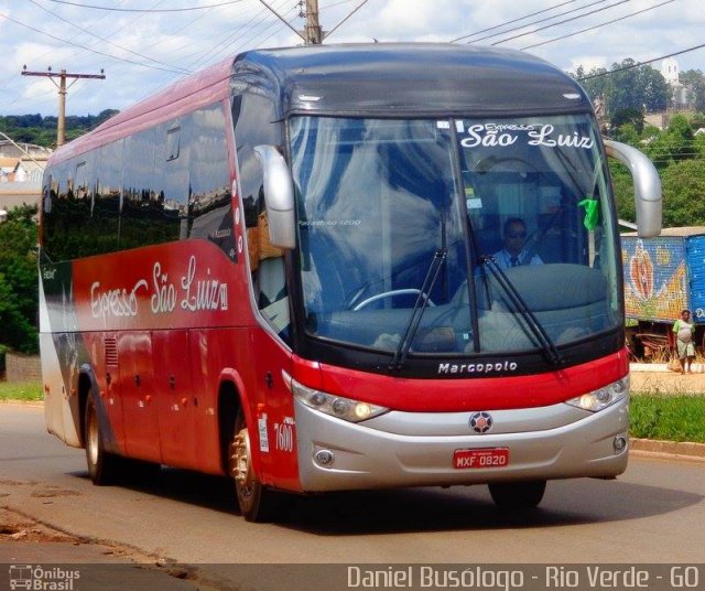 Expresso São Luiz 7600 na cidade de Rio Verde, Goiás, Brasil, por Daniel Henrique. Número da foto: #3188066.