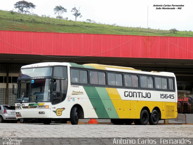 Empresa Gontijo de Transportes 15645 na cidade de João Monlevade, Minas Gerais, Brasil, por Antonio Carlos Fernandes. ID da foto: 3187261.