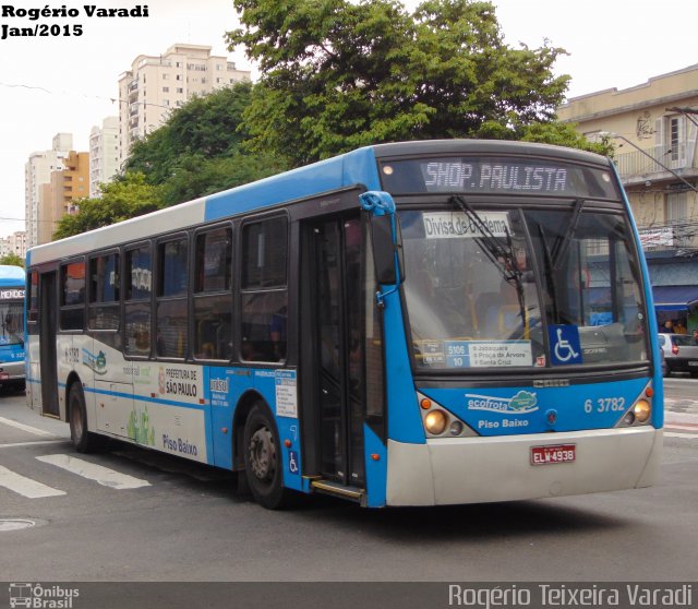 Viação Paratodos > São Jorge > Metropolitana São Paulo > Mobibrasil 6 3782 na cidade de São Paulo, São Paulo, Brasil, por Rogério Teixeira Varadi. ID da foto: 3187398.