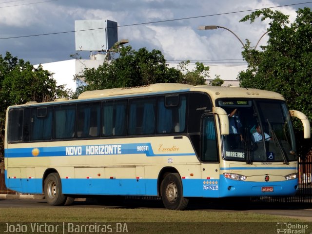 Viação Novo Horizonte 900511 na cidade de Barreiras, Bahia, Brasil, por João Victor. ID da foto: 3188308.