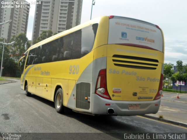 Viação São Paulo São Pedro 920 na cidade de Jundiaí, São Paulo, Brasil, por Gabriel Giacomin de Lima. Número da foto: #3190579.