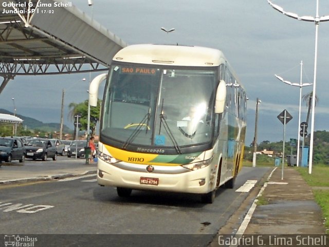 Empresa Gontijo de Transportes 18110 na cidade de Jundiaí, São Paulo, Brasil, por Gabriel Giacomin de Lima. Número da foto: #3190625.