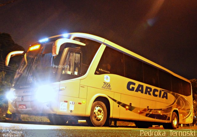 Viação Garcia 7556 na cidade de Curitiba, Paraná, Brasil, por Pedroka Ternoski. ID da foto: 3191105.