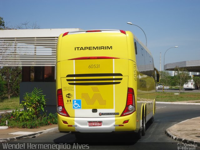 Viação Itapemirim 60531 na cidade de Brasília, Distrito Federal, Brasil, por Wendel Hermenegildo Alves. Número da foto: #3189083.