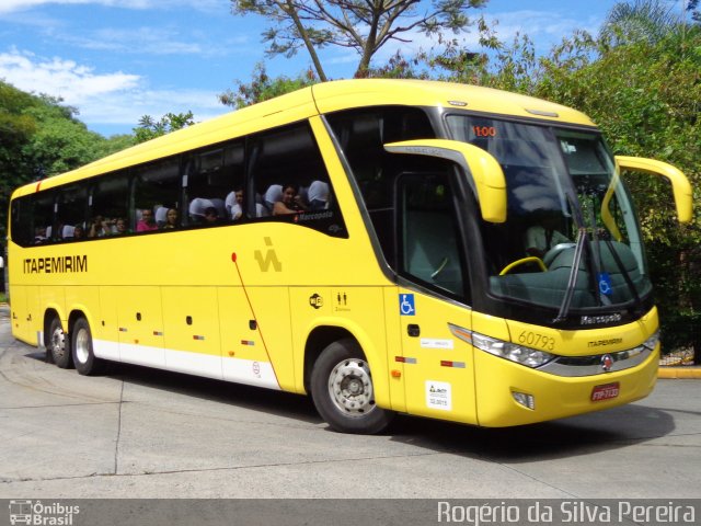 Viação Itapemirim 60793 na cidade de São Paulo, São Paulo, Brasil, por Rogério da Silva Pereira. ID da foto: 3190036.