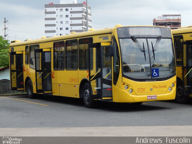 Transtusa - Transporte e Turismo Santo Antônio 0731 na cidade de Joinville, Santa Catarina, Brasil, por Andrews  Fuscolin. ID da foto: 3189695.