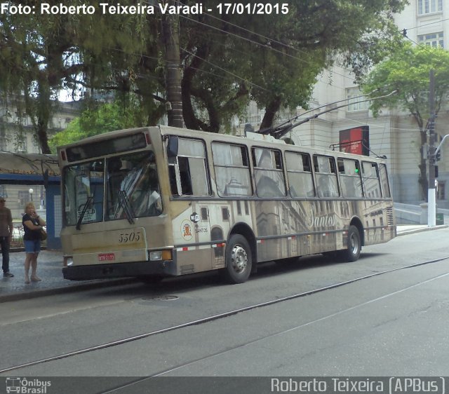 Viação Piracicabana Santos 5305 na cidade de Santos, São Paulo, Brasil, por Roberto Teixeira. ID da foto: 3191207.