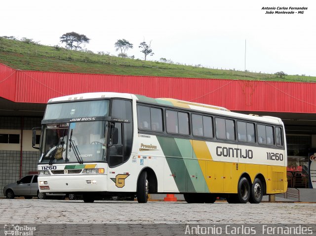 Empresa Gontijo de Transportes 11260 na cidade de João Monlevade, Minas Gerais, Brasil, por Antonio Carlos Fernandes. ID da foto: 3189494.