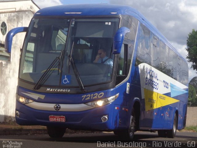 Nacional Expresso 72120 na cidade de Rio Verde, Goiás, Brasil, por Daniel Henrique. ID da foto: 3191465.