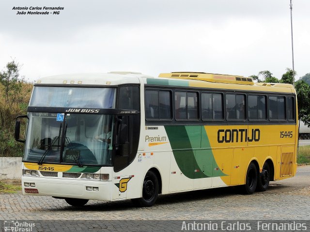 Empresa Gontijo de Transportes 15445 na cidade de João Monlevade, Minas Gerais, Brasil, por Antonio Carlos Fernandes. Número da foto: #3192278.