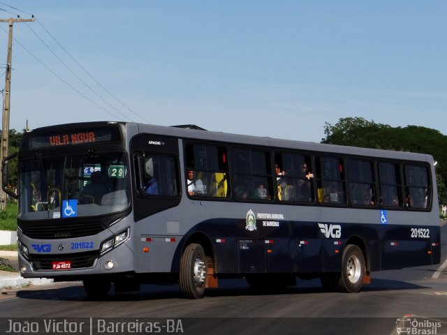 VCB - Viação Cidade de Barreiras 201522 na cidade de Barreiras, Bahia, Brasil, por João Victor. ID da foto: 3192142.