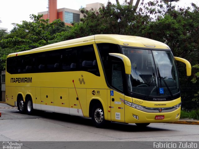 Viação Itapemirim 60507 na cidade de São Paulo, São Paulo, Brasil, por Fabricio Zulato. ID da foto: 3193620.