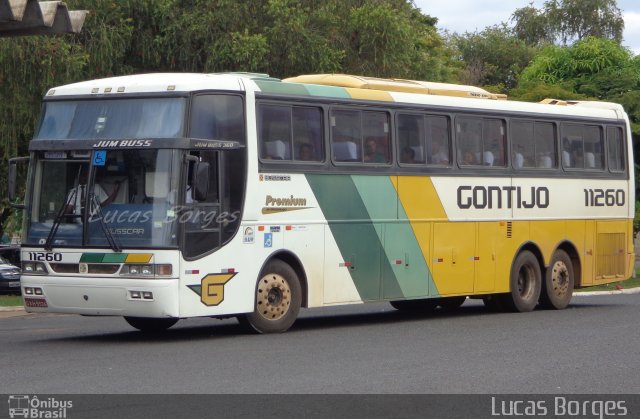 Empresa Gontijo de Transportes 11260 na cidade de Araxá, Minas Gerais, Brasil, por Lucas Borges . Número da foto: #3196335.