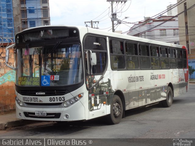 Belo Horizonte Transporte Urbano > Viação Real 80103 na cidade de Belo Horizonte, Minas Gerais, Brasil, por Gabriel Oliveira. ID da foto: 3195853.