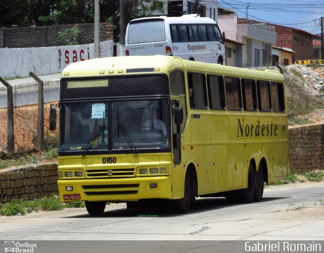 Viação Nordeste 0160 na cidade de Natal, Rio Grande do Norte, Brasil, por Gabriel Torres. Número da foto: #3196100.