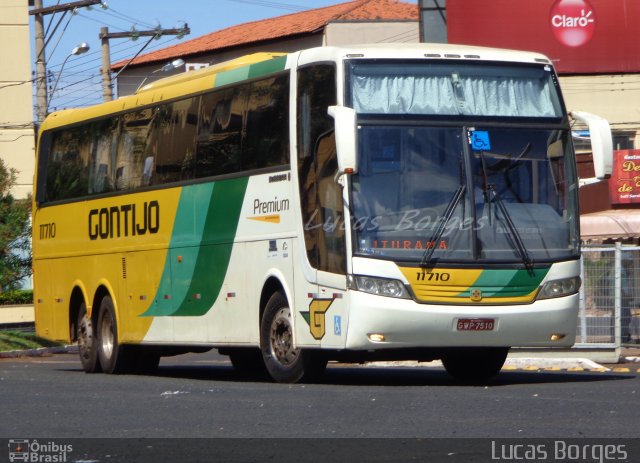 Empresa Gontijo de Transportes 11710 na cidade de Uberaba, Minas Gerais, Brasil, por Lucas Borges . ID da foto: 3196348.