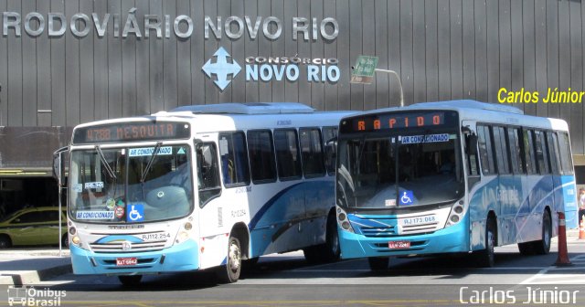 Viação Caravele RJ 173.068 na cidade de Rio de Janeiro, Rio de Janeiro, Brasil, por Carlos Júnior. ID da foto: 3194975.