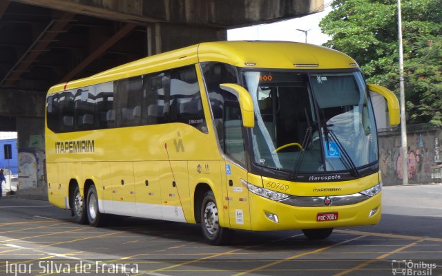Viação Itapemirim 60769 na cidade de Rio de Janeiro, Rio de Janeiro, Brasil, por Igor Silva de França. Número da foto: #3196377.