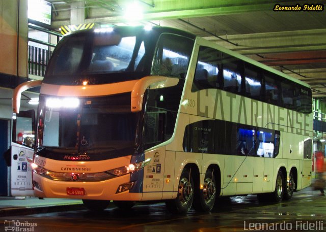 Auto Viação Catarinense 3520 na cidade de São Bernardo do Campo, São Paulo, Brasil, por Leonardo Fidelli. Número da foto: #3196055.