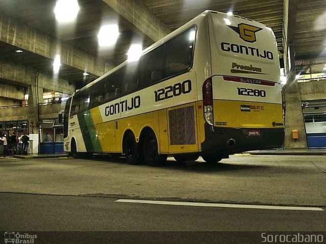 Empresa Gontijo de Transportes 12280 na cidade de Curitiba, Paraná, Brasil, por Elias  Junior. ID da foto: 3198485.