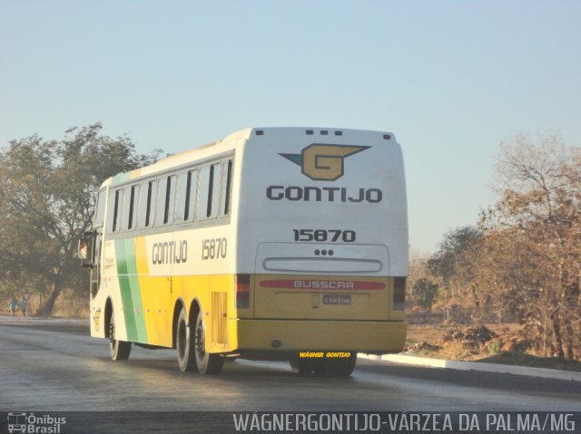 Empresa Gontijo de Transportes 15870 na cidade de Várzea da Palma, Minas Gerais, Brasil, por Wagner Gontijo Várzea da Palma-mg. ID da foto: 3197725.