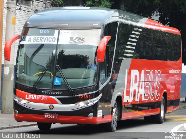 Lirabus 12151 na cidade de São Caetano do Sul, São Paulo, Brasil, por Gabriel Rossi . Número da foto: #3196755.