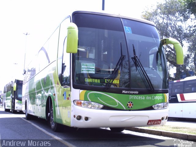 Expresso Princesa dos Campos 5223 na cidade de Curitiba, Paraná, Brasil, por Andrew Moraes. ID da foto: 3198401.