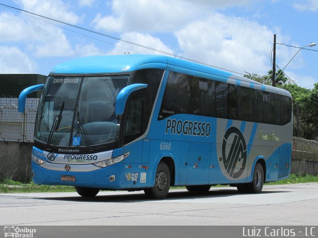 Auto Viação Progresso 6560 na cidade de Recife, Pernambuco, Brasil, por Luiz Carlos de Santana. Número da foto: #3252891.