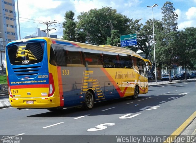 Expresso Amarelinho 353 na cidade de Sorocaba, São Paulo, Brasil, por Weslley Kelvin Batista. ID da foto: 3253540.